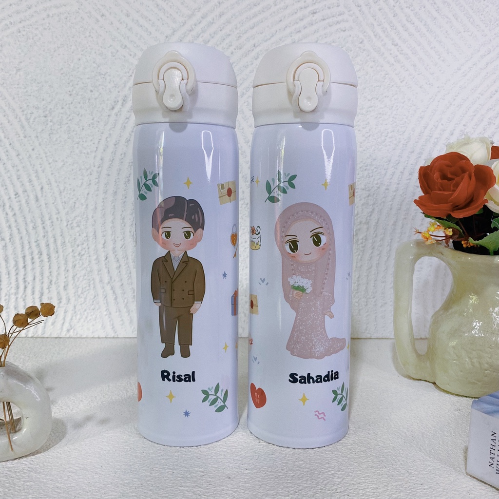 Kado Pernikahan / Tumbler Niagara Couple / Wedding Gift Tumbler / Hampers Wedding / Engagement by Gifttale