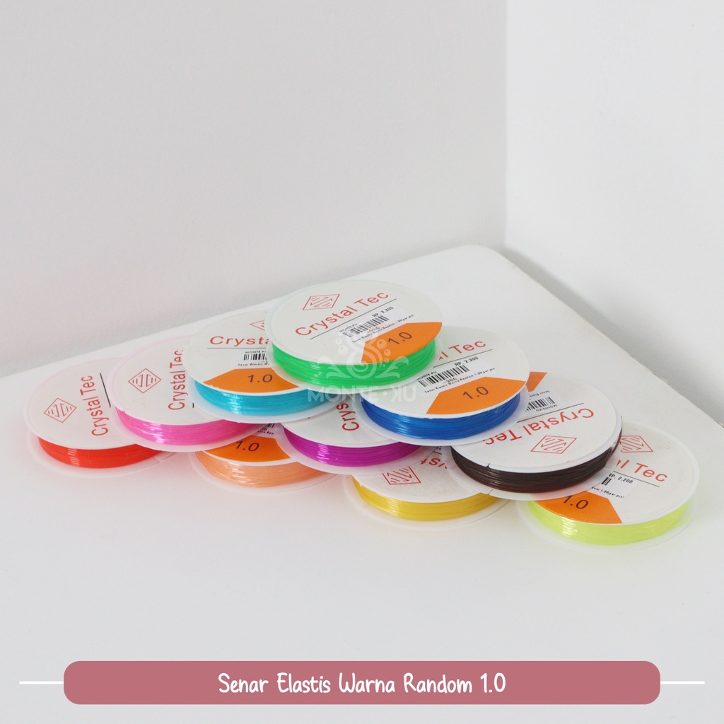 Crystal TEC Senar Elastis Warna Bening Senar Warna Hitam Senar Warna Warni Murah Bisa COD