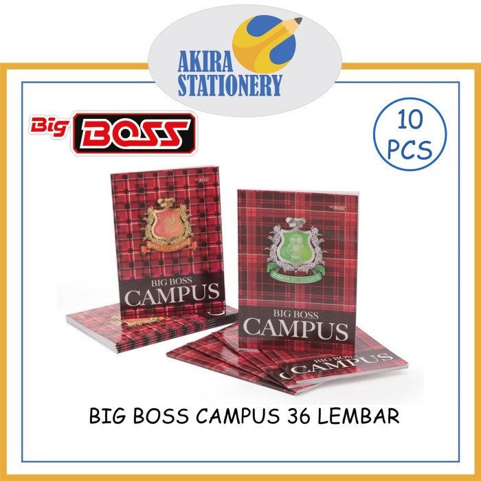 

Bts Buku Tulis Big Boss Campus 36 Lembar (10 Pcs)