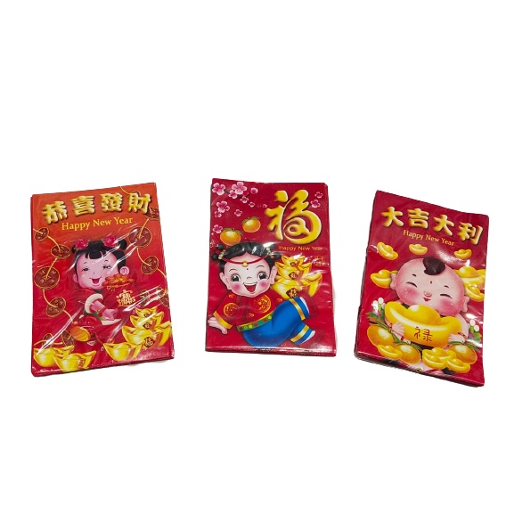 Kertas Angpao Imlek Sincia Chinese New Year Pendek Motif Bermacam Anak