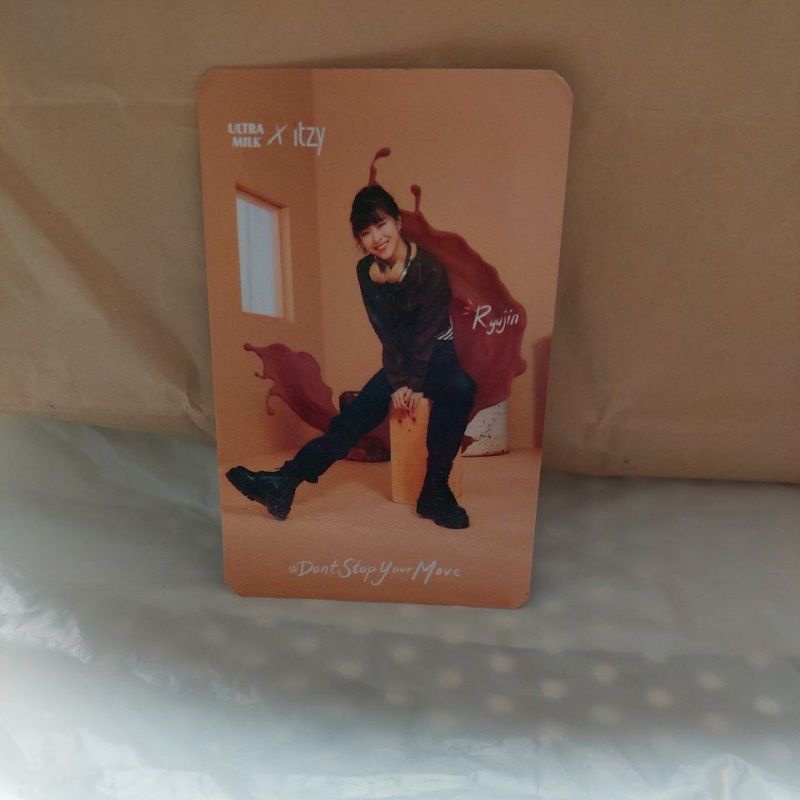 Itzy x Ultra Milk Official Photocard of Ryujin