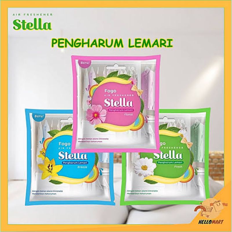 STELLA FOGO 30GR PENGHARUM LEMARI PEWANGI KAMAR PEWANGI TOILET PENGHARUM RUANGAN PEWANGI KAMAR TIDUR