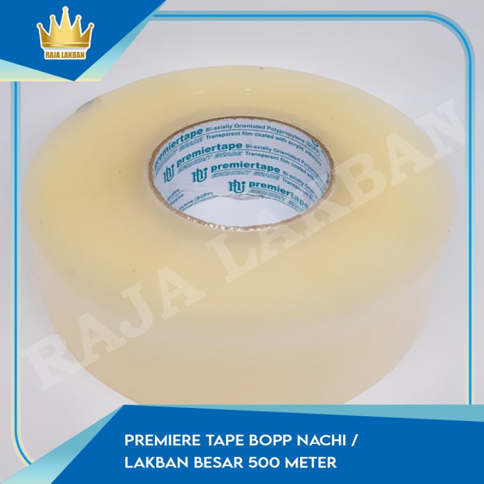 

Selotip Premiere Tape Bopp Nachi / Lakban Besar 500 Meter