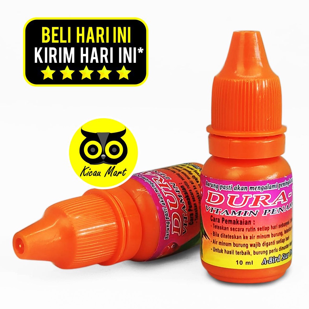 VITAMIN OBAT BURUNG LOVEBIRD DURAVIT DURA VIT PENAMBAH DURASI NGEKEK ATASI MACET BUNYI DURAVIT