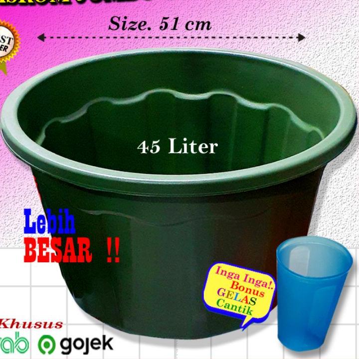 Baskom Plastik Jumbo Ember Cuci Baju 45 Liter Bak Besar Tabitha Murah