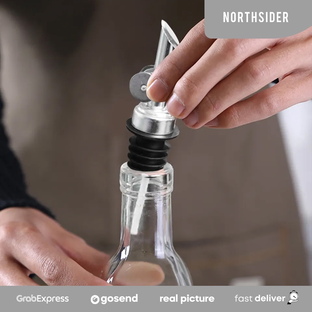 BOTTLE POURER SMOOTH STOPPER TUTUP BOTOL LIQUOR WHISKEY WINE - CF-BP1