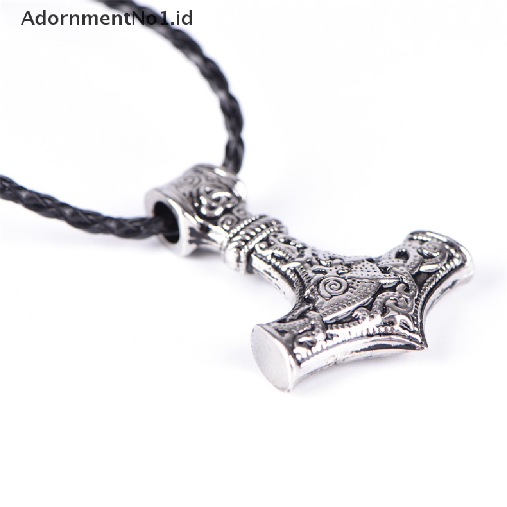 [AdornmentNo1] Myth Hammer Kalung Viking Jimat Palu Scandinavian Norse Pendant Necklace [ID]