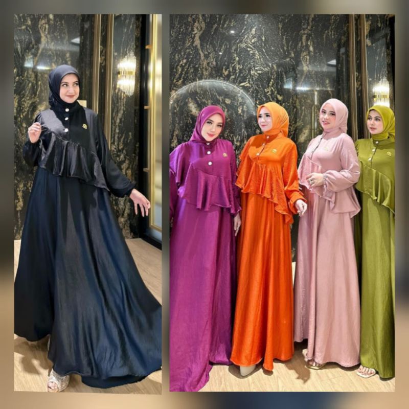 Dress Rempel Dada Serong Shellasaukia