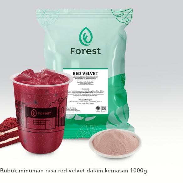 

Promo⭐✔️Bubuk Minuman RED VELVET Powder 1000g - FOREST Bubble Drink