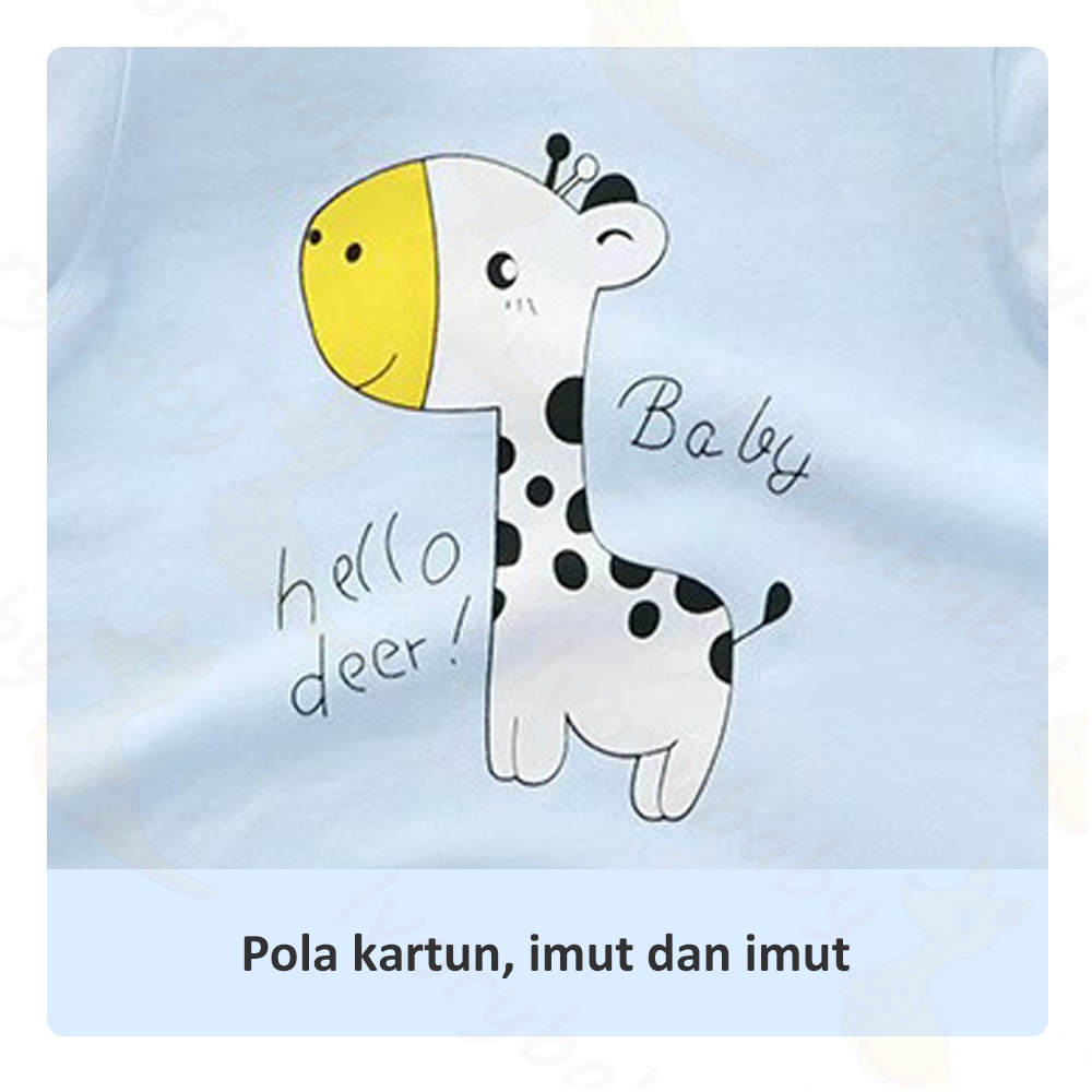 Ivorybaby Jumper romper bayi katun Baju bayi Baby playsuit karakter Romper bayi