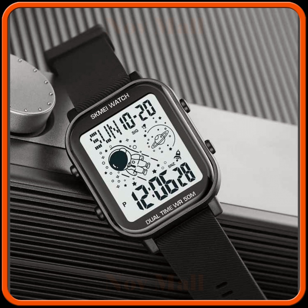 SKMEI Jam Tangan Pria Digital Space Series Dual Time Waterproof Watch - 1971