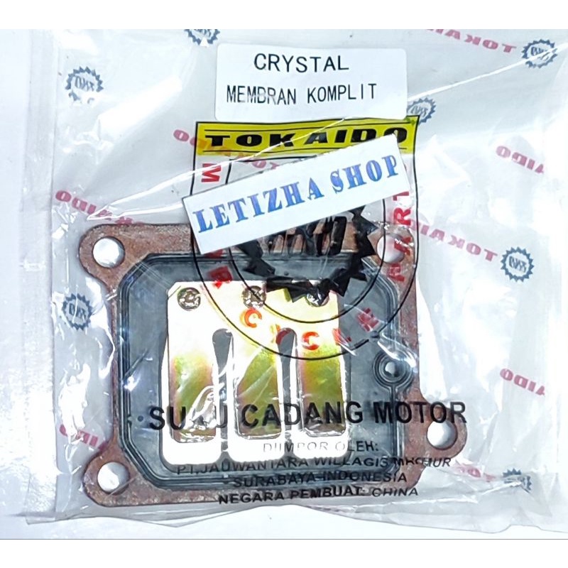 MEMBRAN VALVE KOMPLIT TORNADO CRYSTAL BRAVO RC100 RC110 PLAT MEMBRAN ASSY SUZUKI RC RC100 CRYSTAL TO