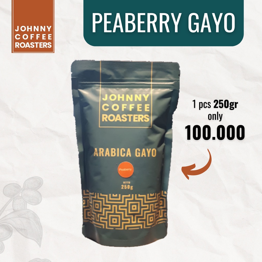 

Peaberry Gayo Arabica 250gr | Johnny Coffee Roasters