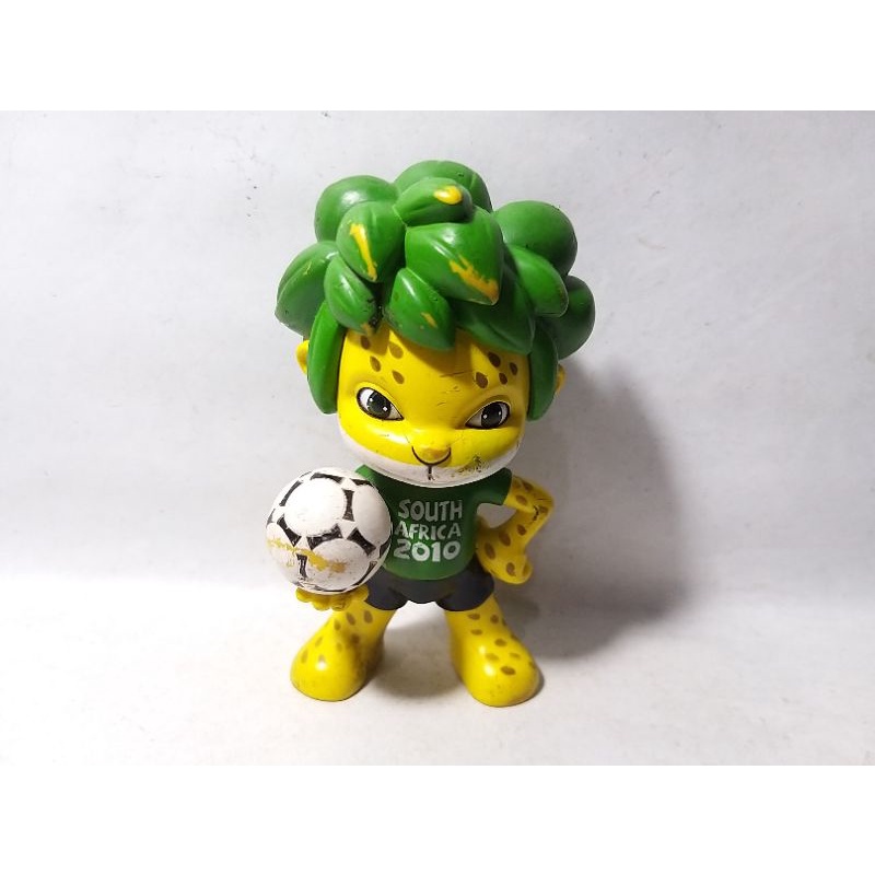 Maskot World Cup South Africa Afrika Selatan Sepakbola Zakumi Piala Dunia Pildun 2010 Figure Figurin