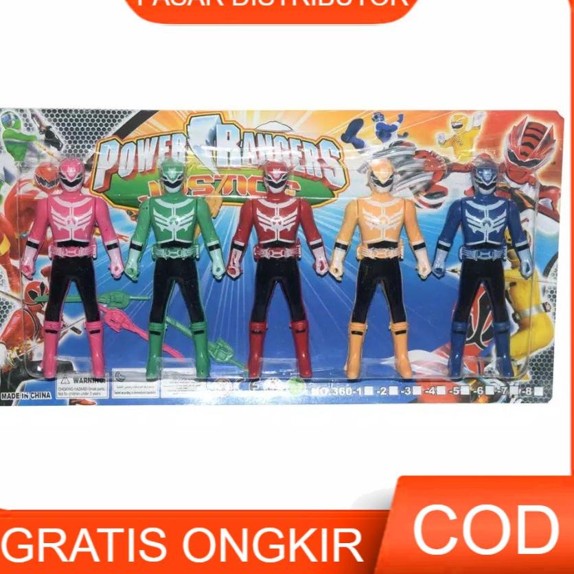 >XC26619<  Mainan Robot POWER RANGERS MINI ISI 5 - Mainan Power Rangers - Mainan Anak