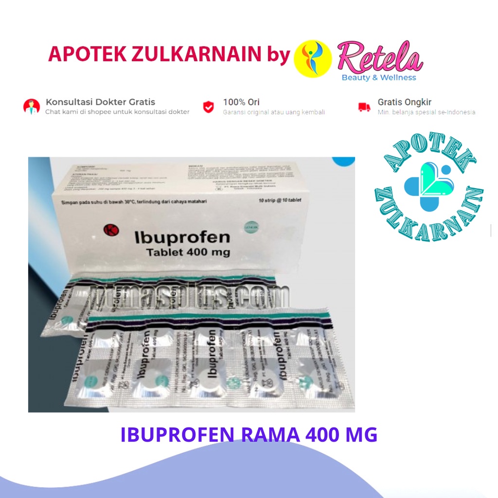 Jual Ibuprofen Rama Mg Strip Tablet Shopee Indonesia