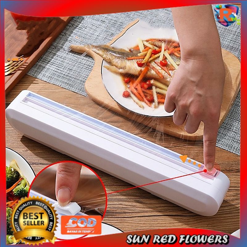 Alat Pemotong Plastik Cling Wrap Dispenser Alat Pemotong Bungkus Plastik Wrap