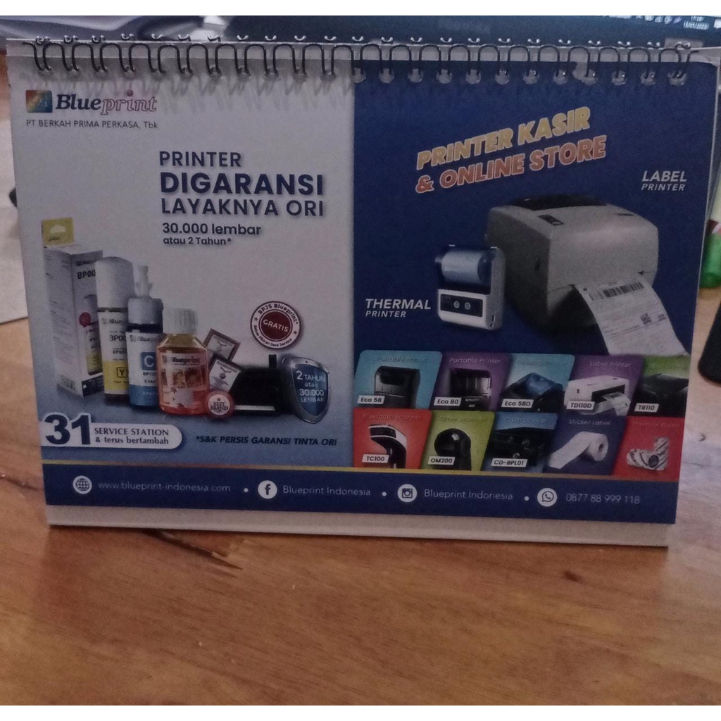 KALENDER MEJA 2023 BLUEPRINT
