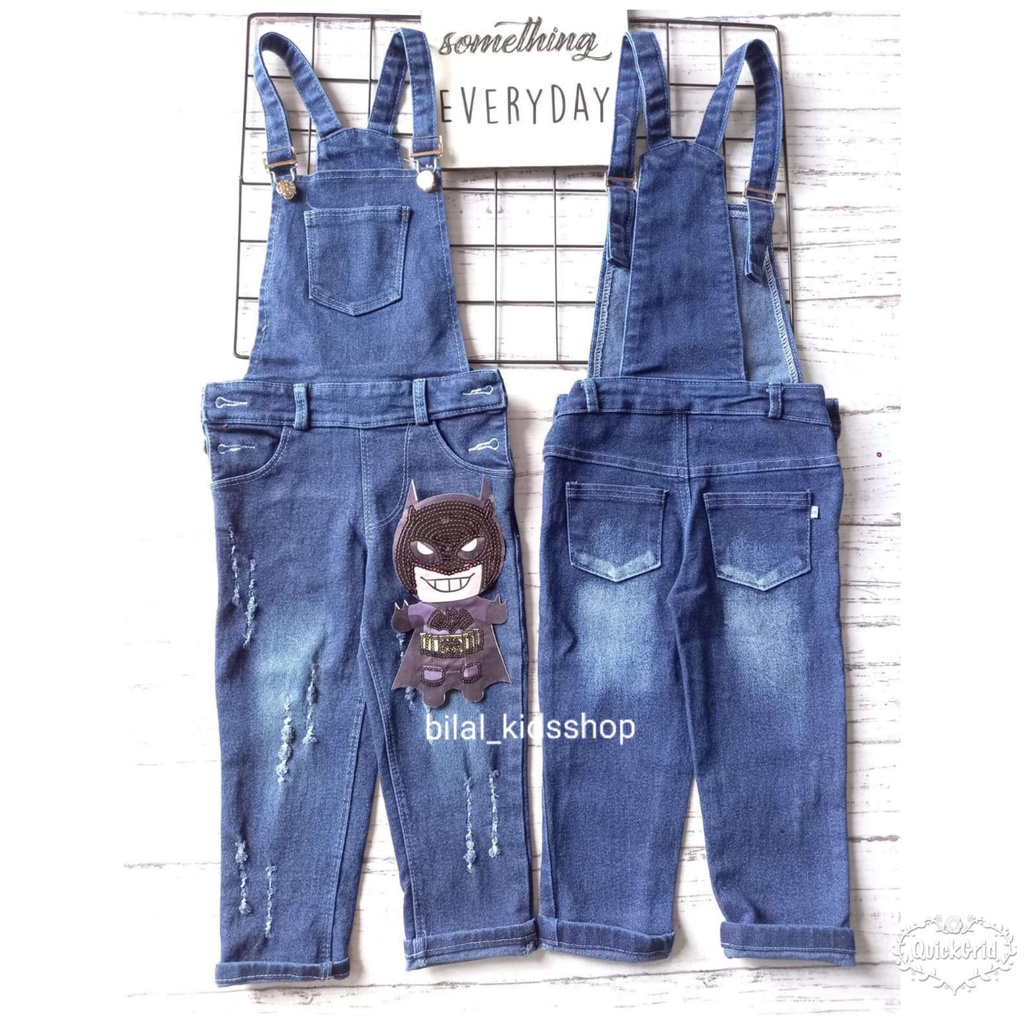 OVERALL JEANS LED ( NYALA ) ANAK 2-12TH