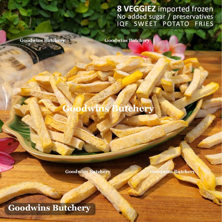 

8Veggiez UBI BEKU ASE PUTIH white sweet potatoes 8 Veggiez frozen IQF 500g