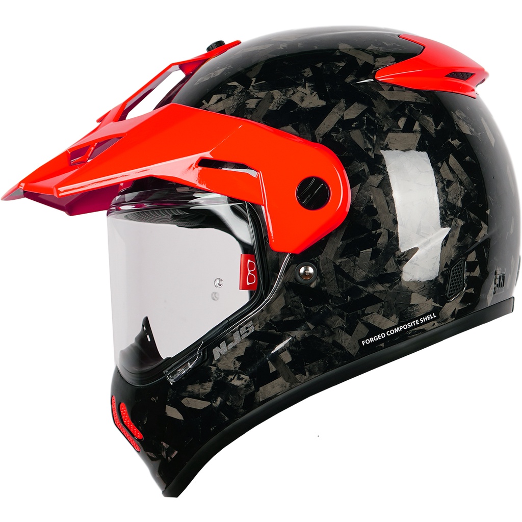 NJS S-CROSS CARBON FORGED Custom - Helm adventure touring- Helm Full Face | Adventure | Scross | Scr