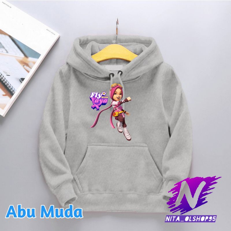 sweater hoodie anak fly with yaya