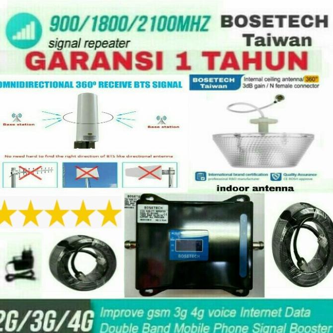 Penguat Sinyal Signal Hp BOSETECH BT-9234HQ Repeater GSM Original Omni