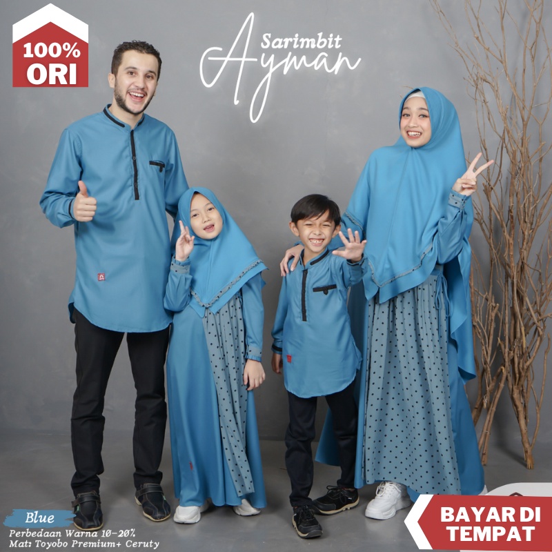 Baju Muslim Keluarga Original By Arra Sarimbit Keluarga Muslim Gamis Syari Gamis Set Pesta  Gamis Br