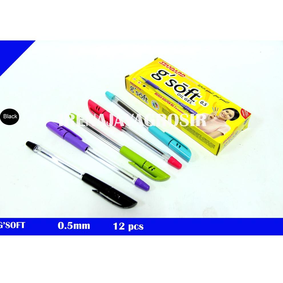 

⁎ IRENAJAYAGROSIR - STANDARD PULPEN BOLPEN G SOFT PENA GSOFT 0,5 12 PCS GROSIR MURAH zllin