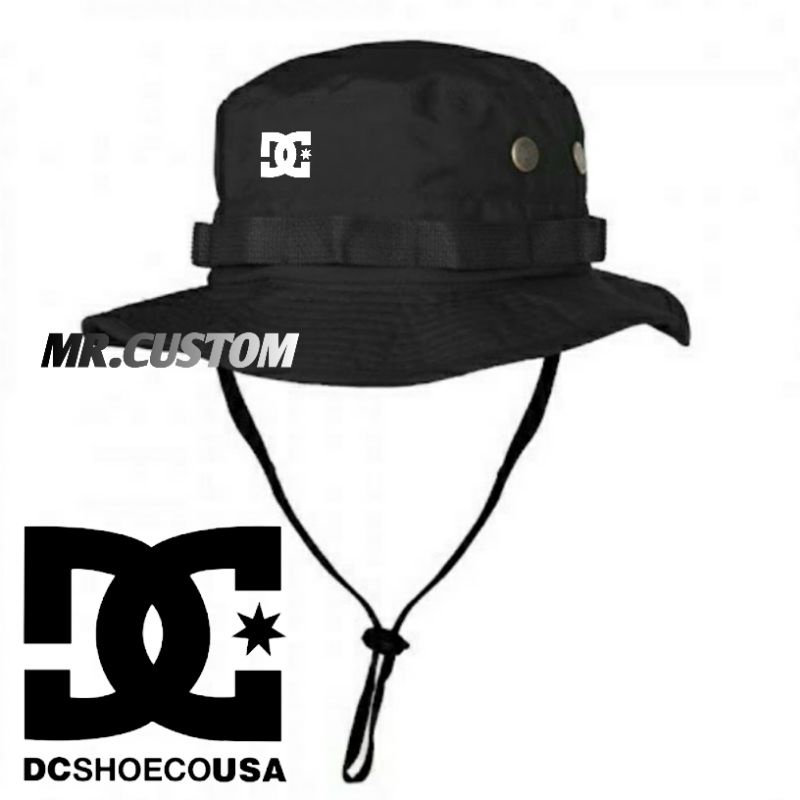 Topi rimba premium/Topi gunung outdoor/Topi hiking adventure pria wanita DC LOGO