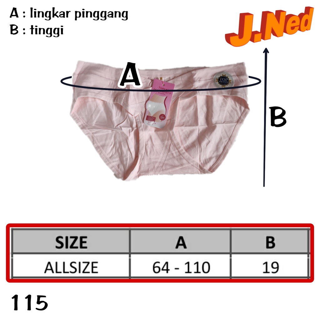 J115 Sorex Maternity Panty Celana Dalam Hamil Katun, Cd Hamil Sorex Mini All Size