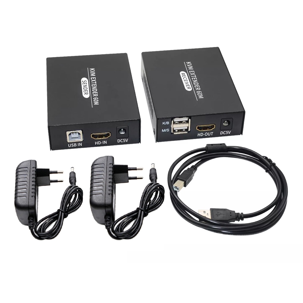 KVM Extender 60m Full HD with Loop HD Extender