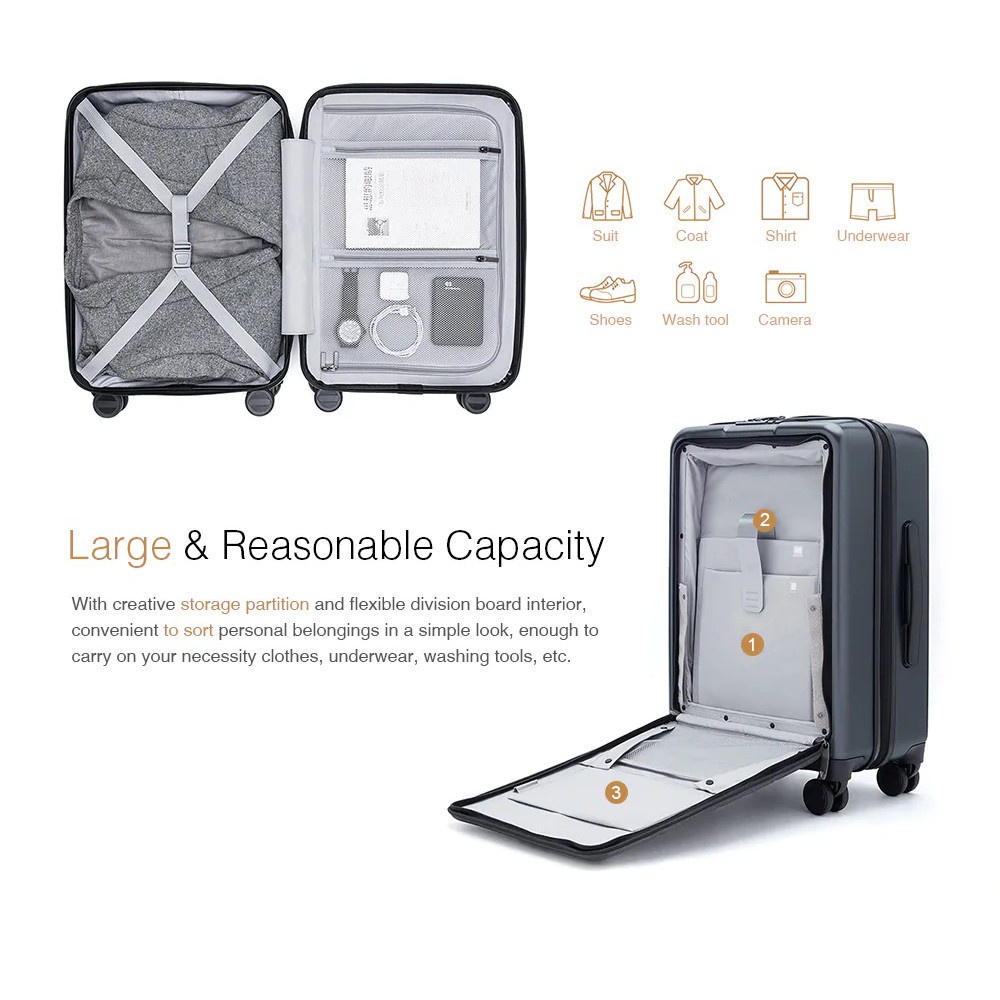 AKN88 - XIAOMI Koper Travel Bisnis - Business Luggage Suitcase 20 inch LXX08RM