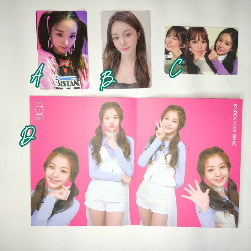 PC PHOTOCARD WOOAH NANA QURIOUS PIGTAIL IZONE UNIT WONYOUNG