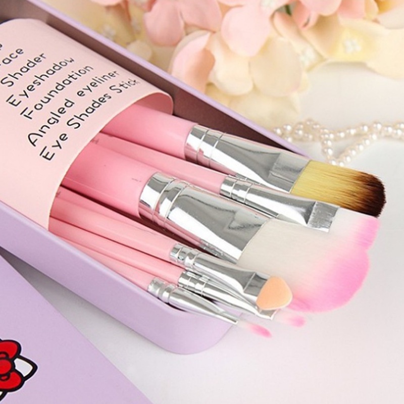 (COD) !! BRUSH MINI 7/8 SET ALAT KUAS BRUSH MAKE UP WANITA MALLSHOPPING