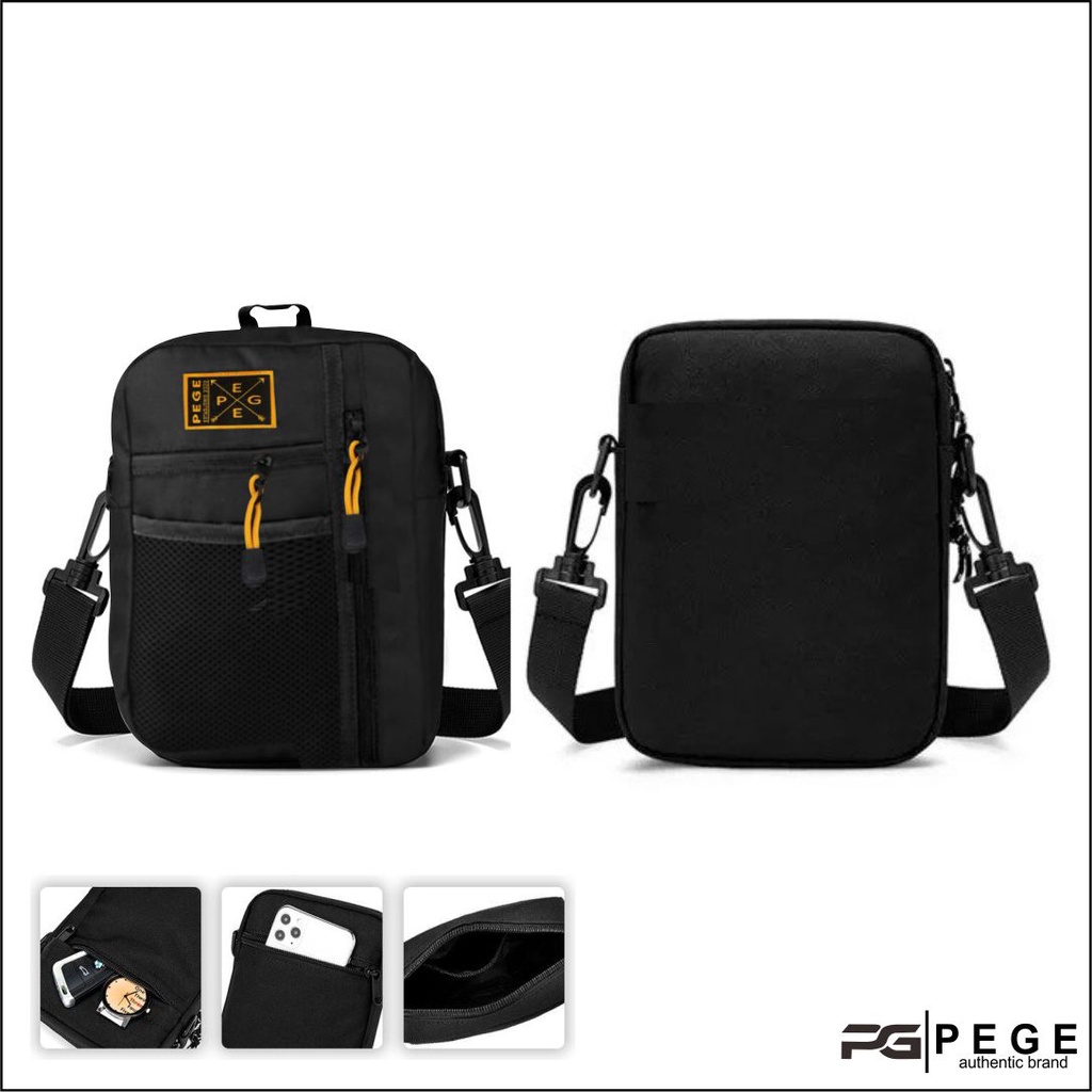Tas Selempang Bahu Pria PEGE Reiji Slingbag Model Simpel  - PG 8956