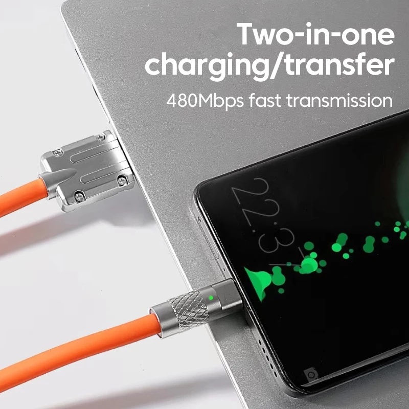 1/2m Kualitas Tinggi Zinc Alloy Konektor Kabel Data Micro USB Kabel Data Dengan Indikator USB Ponsel Charger 4A Kabel Pengisian Cepat