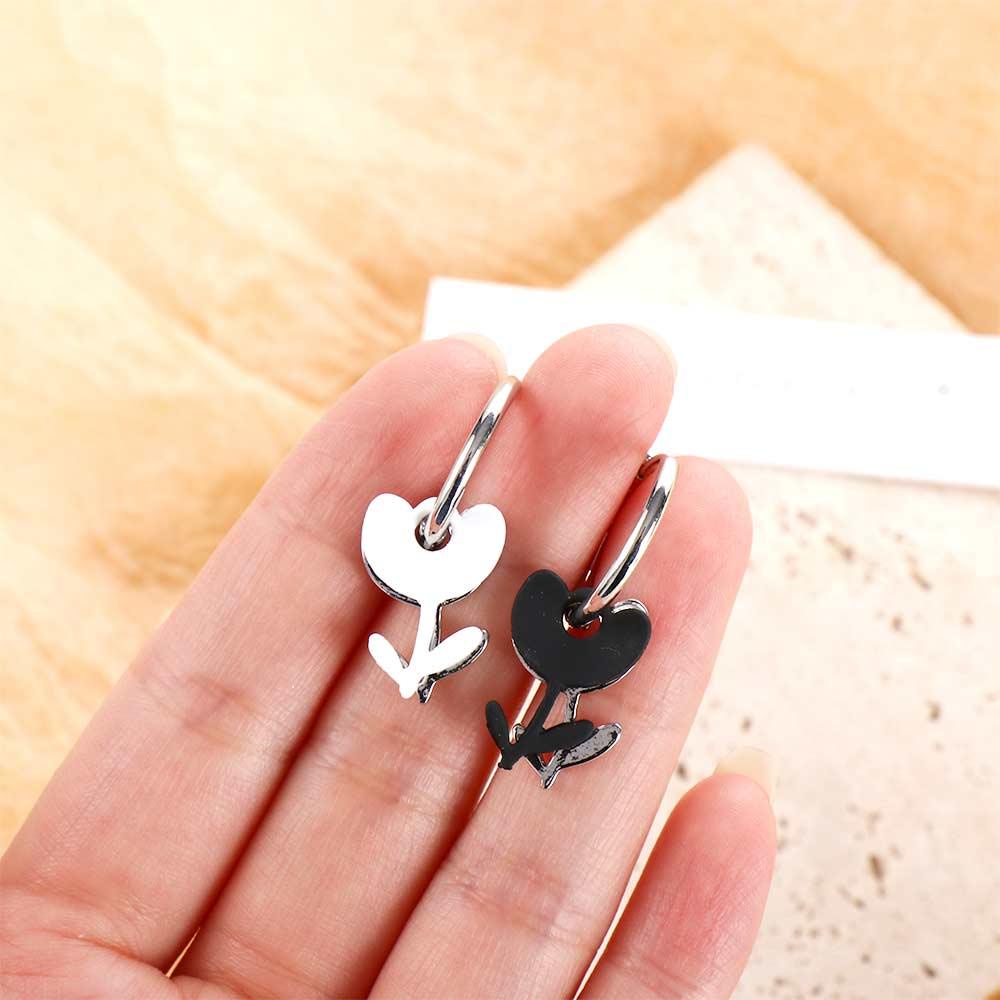 Mxbeauty Anting Tulip Perempuan Trendi Bunga Mewah Kepribadian Keren Anting Menjuntai Retro