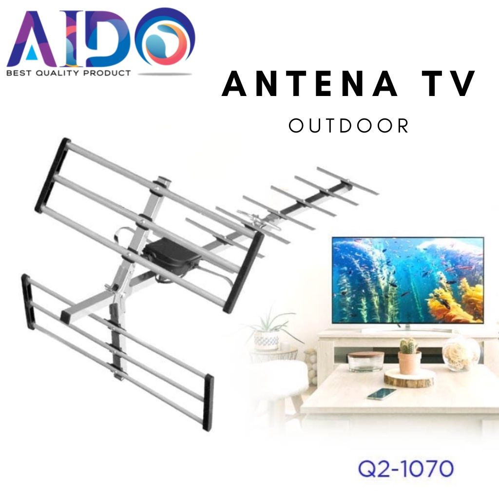 Antena Tv Luar ORIGINAL  type 1160 With Kabel 10m / Antena Outdoor 1070