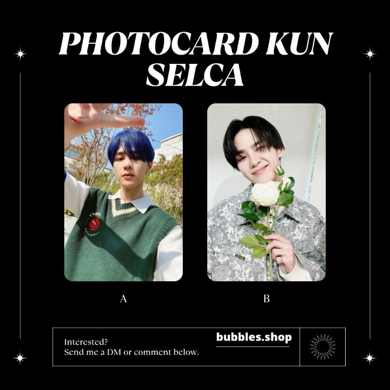 PHOTOCARD UNOFFICIAL KUN WAYV SELCA