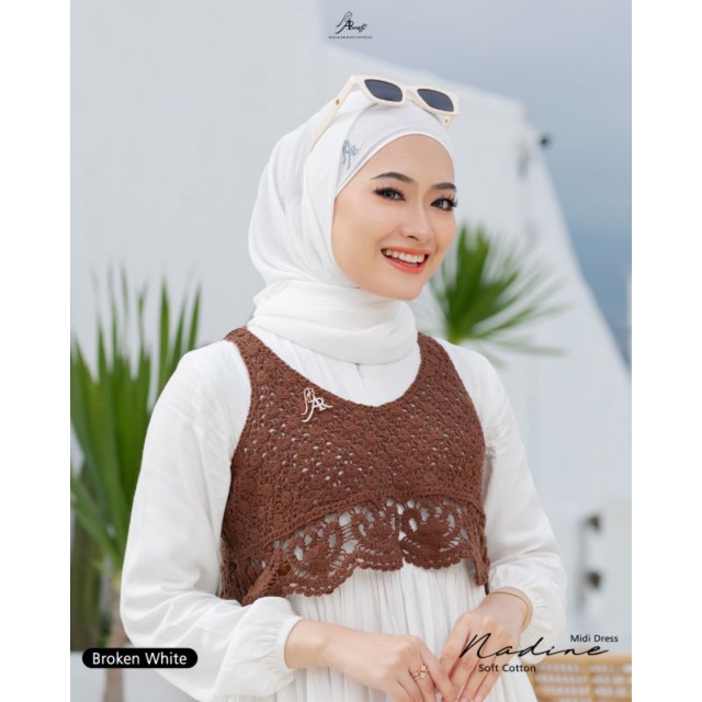 Nadine Midi Dress 《 Dress Kekinian 《 Ar Rafi