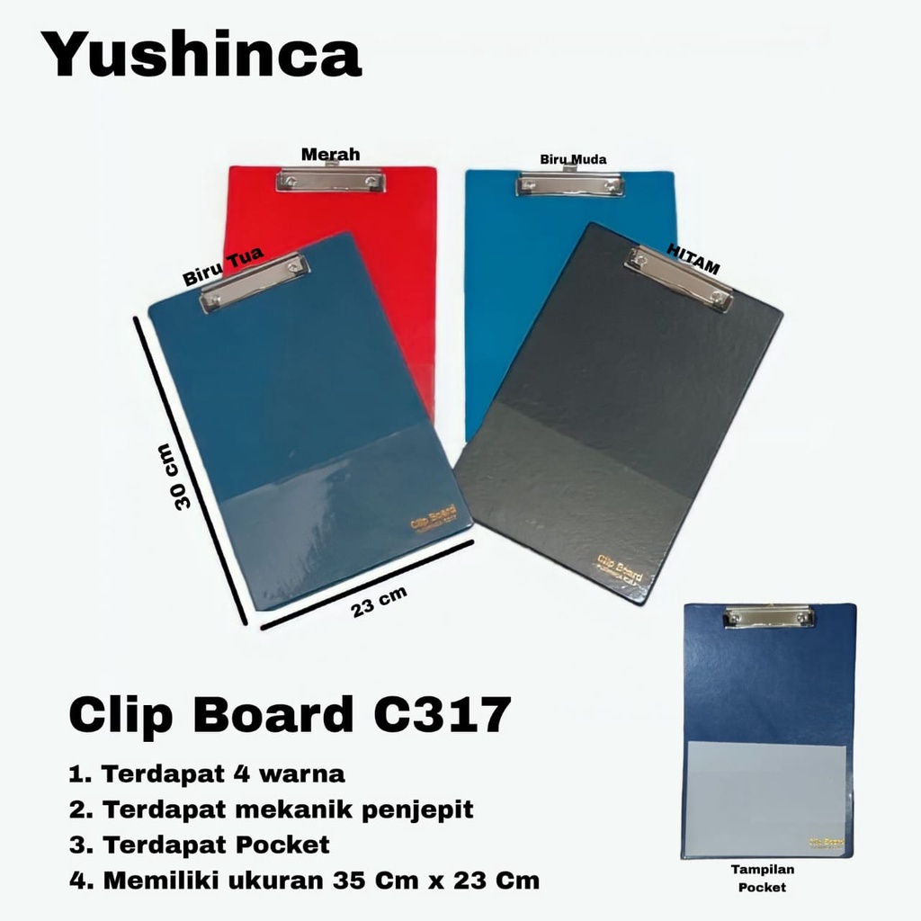 

Clipboard C317 - PAPAN UJIAN/Papan Jalan A4 / Papan Ujian TERLARIS HIGH QUALITY