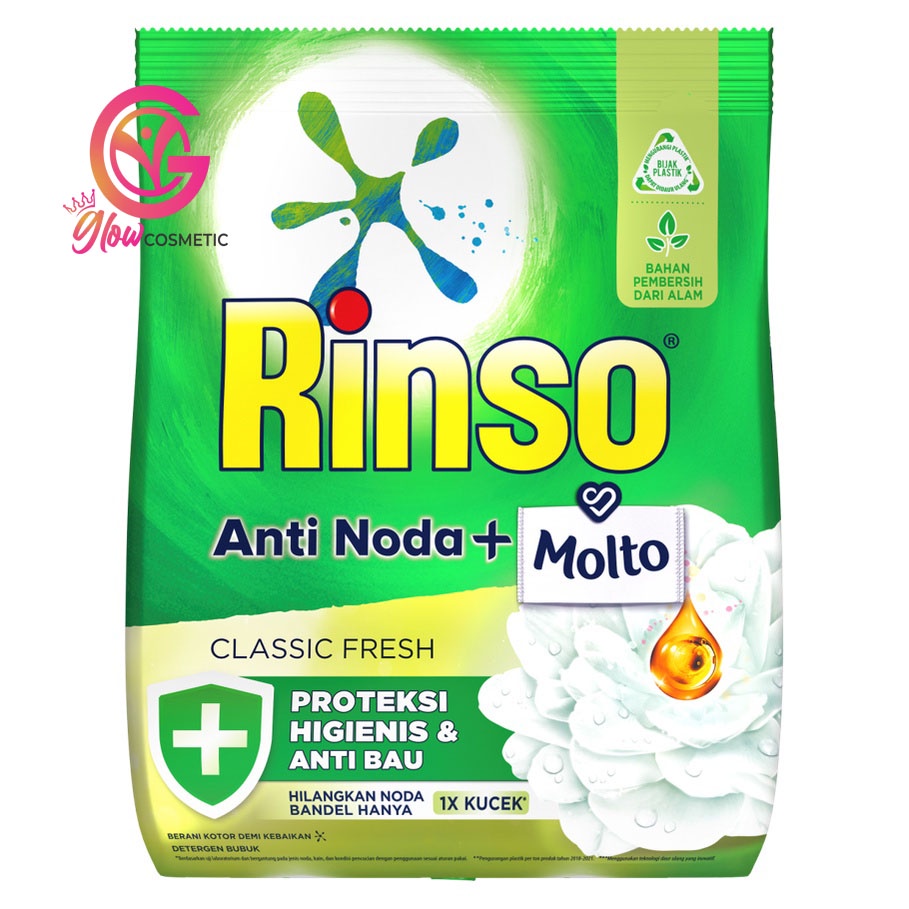 RINSO ANTI NODA + MLTO CLASSIC FRESH 770GR