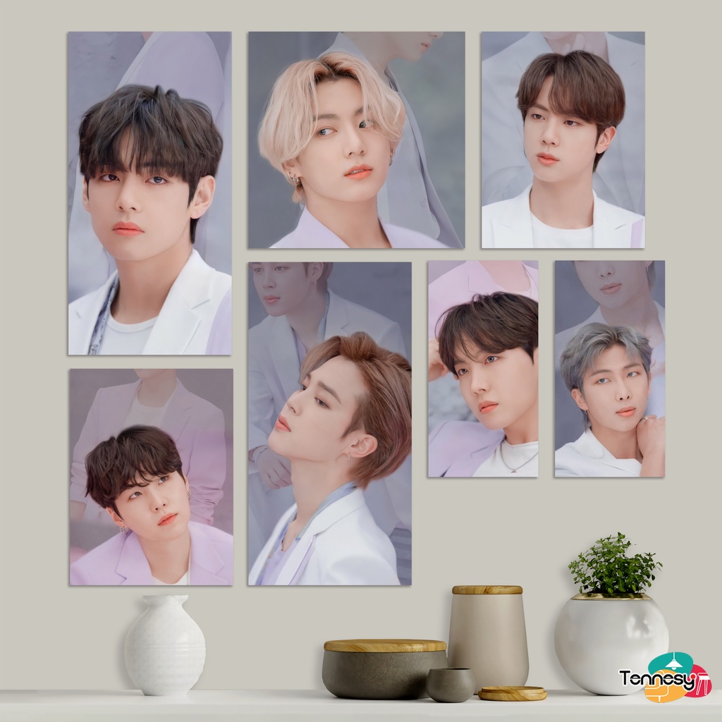 HIASAN DINDING BTS 1 SET 7 PANEL WALL DECOR DEKORASI KAMAR TIDUR KPOP KOREA