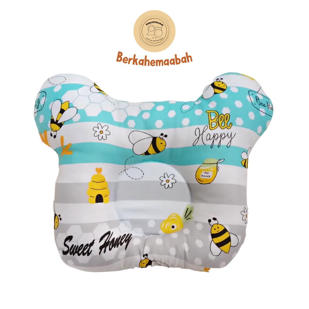 (BEE HAPPY) Bantal Bayi Anti Peyang Mickey Series | Bantal Bayi | Flat Head Prevention Pillow | Bantal Mickey Series