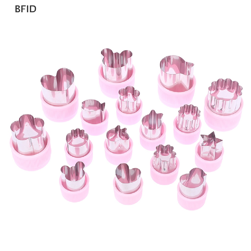 [BFID] Pemotong Sayuran Gagang Plastik Pink Stainless Buah Cutg Die Alat Dapur [ID]