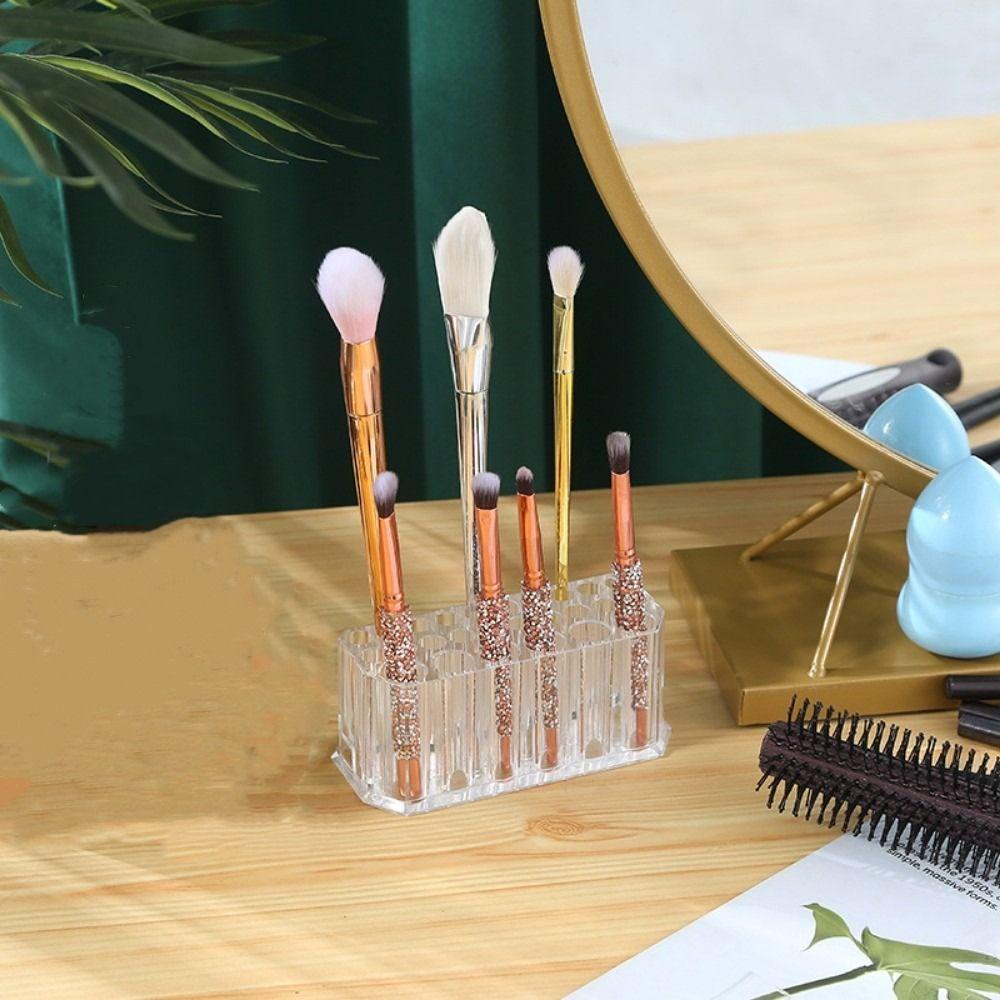 R-FLOWER Brushes Shelf Clear Eyeliner 26slot Tempat Pensil