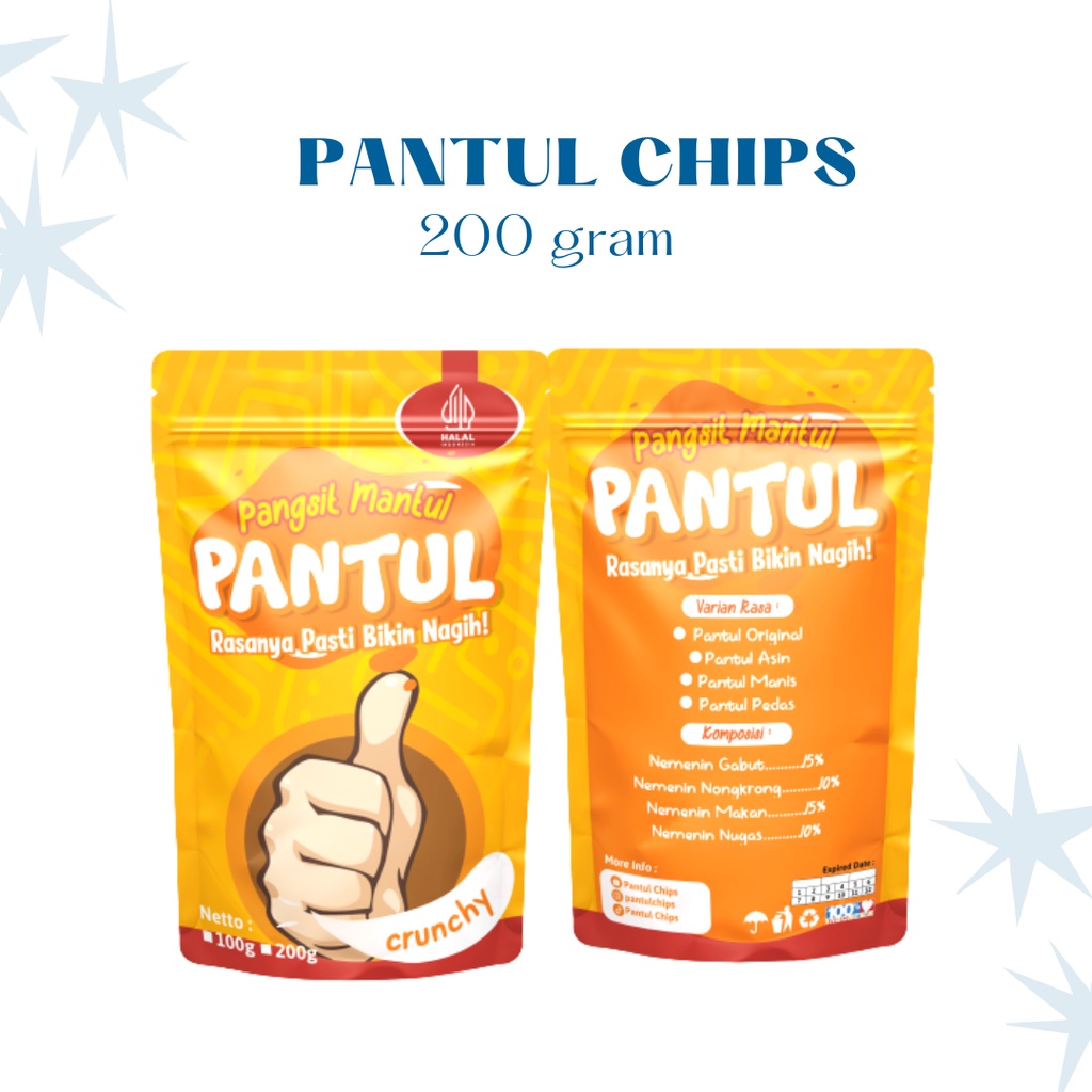 

200gr KERIPIK PANGSIT MANTUL/PANTUL CHIPS