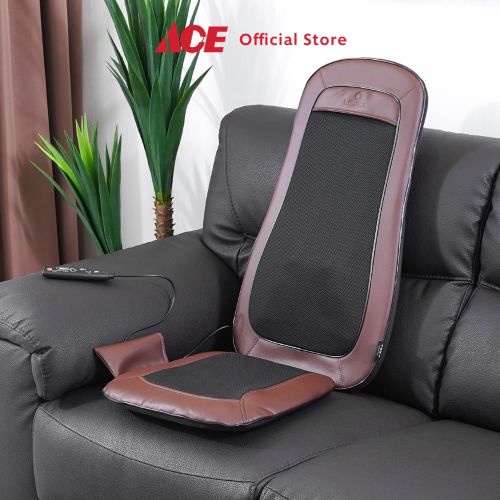 Ace Lexata Bantalan Kursi Pijat Shiatsu 3D 01 - Hitam/Cokelat Massage Seat Cushion Alat Pijat Duduk Electric Massager Alat Kesehatan-1