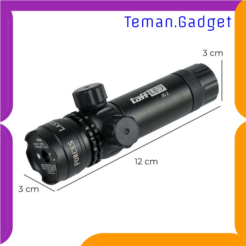 TG-SNT TaffLED Tactical Red Dot Laser Gun Scope with Baterai and Charger - JG-2